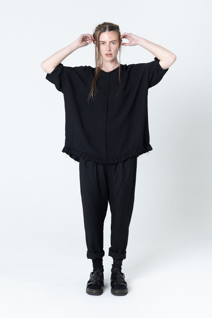Dance Tee | Black Seersucker - Company Store
