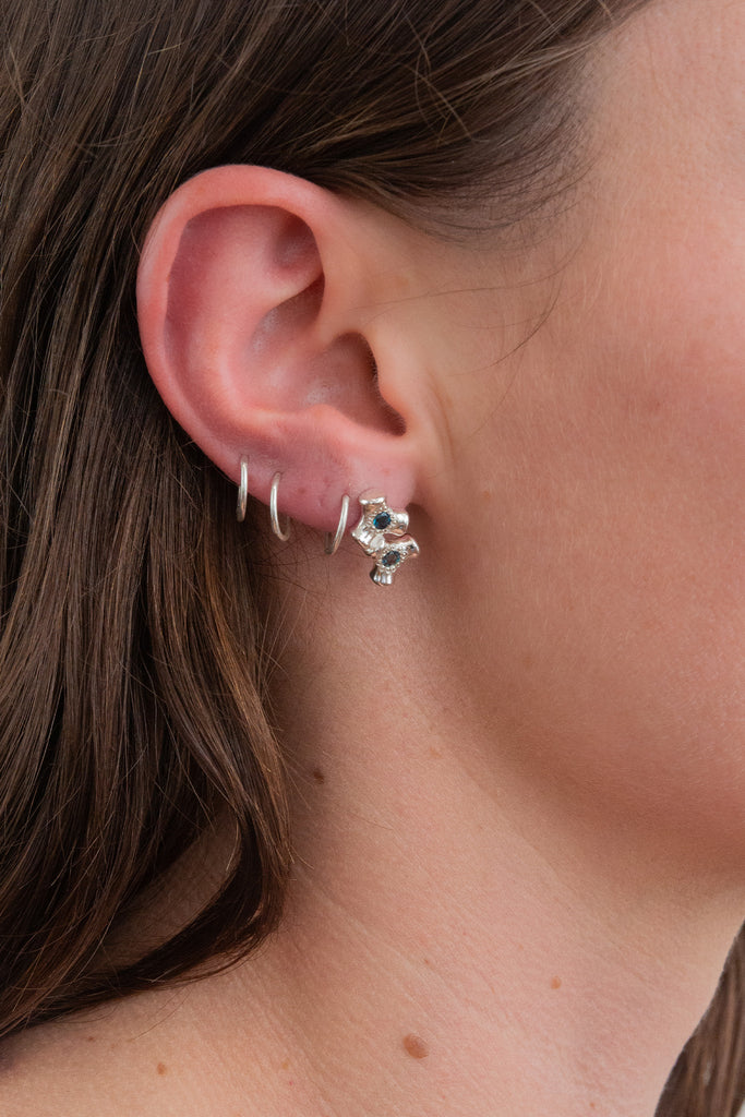 Double Knuckle Stud | London Topaz