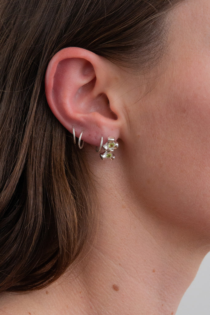 Double Knuckle Stud | Peridot