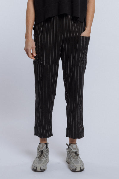 Excellent Trouser | Black Stripe