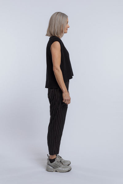 Excellent Trouser | Black Stripe