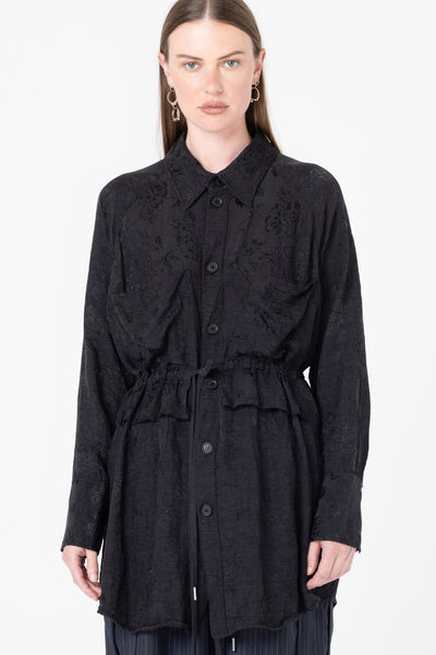 Facts Shirtdress | Black Jacquard