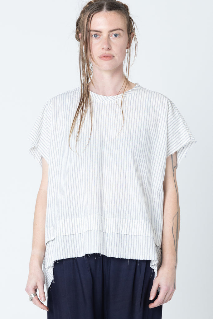 Fold Tank | Ivory Stripe - Company Store