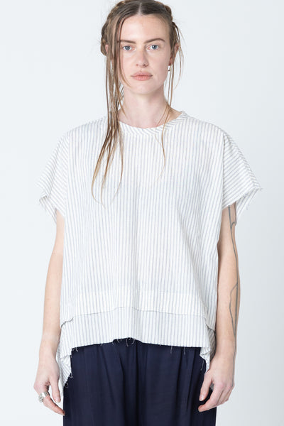 Fold Tank | Ivory Stripe - Company Store