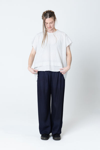 Fold Tank | Ivory Stripe - Company Store