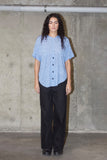 Fortune Tee | Cornflower Grid