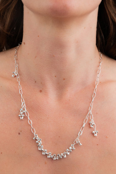 Full Knuckle Necklace | Silver