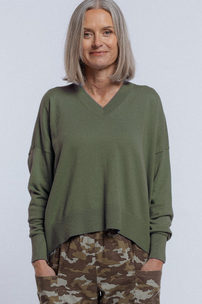 Griddy Sweater | Forest Wood