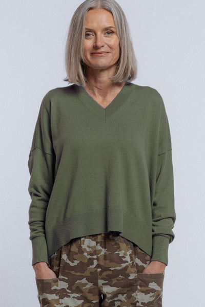 Griddy Sweater | Forest Wood