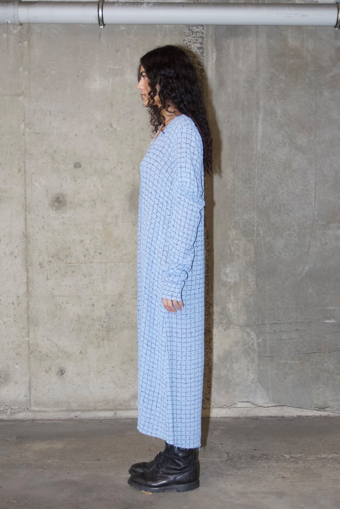 Harvey Dress | Cornflower Grid