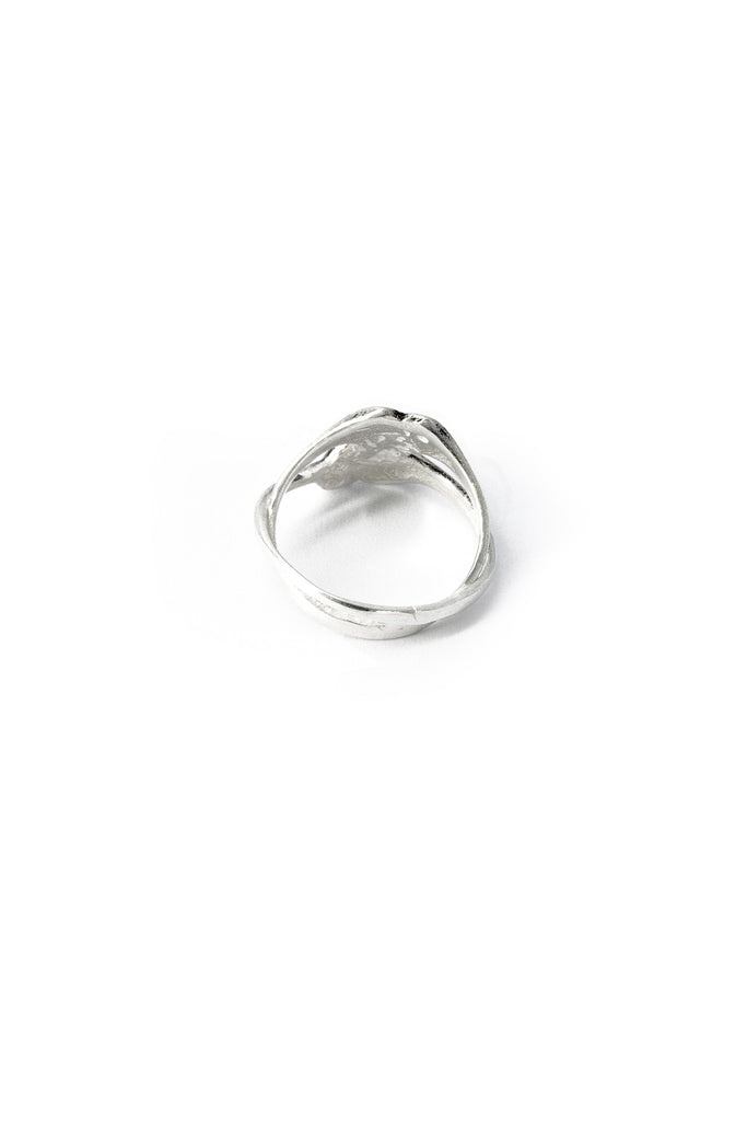 Helix Heart Ring | Silver