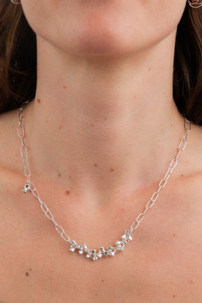 Higham Necklace | Blue Topaz/Smoky Quartz