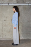 Home Tee | Cornflower Grid