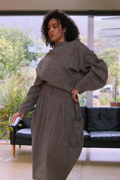 Ranman Top | Chijimi Brown