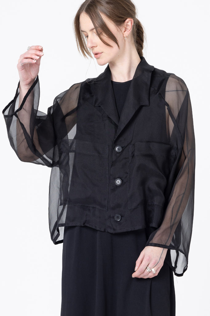 Impression Jacket | Black Sheer