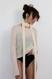 Lightweight Knit and Scarf | Cream