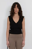 Lightweight Merino Knit Wrap | Black