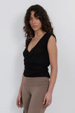 Lightweight Merino Knit Wrap | Black
