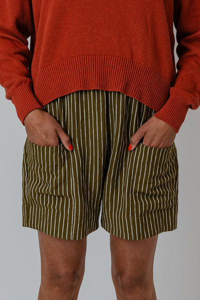 Super Short | Moss Stripe