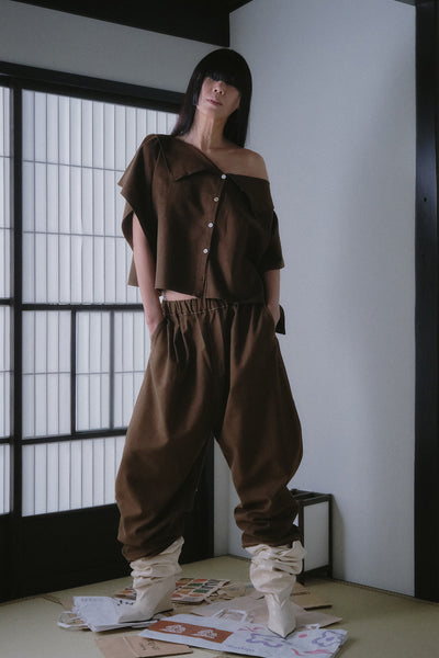 Kaguya Cropped Pants | Cedar - Company Store