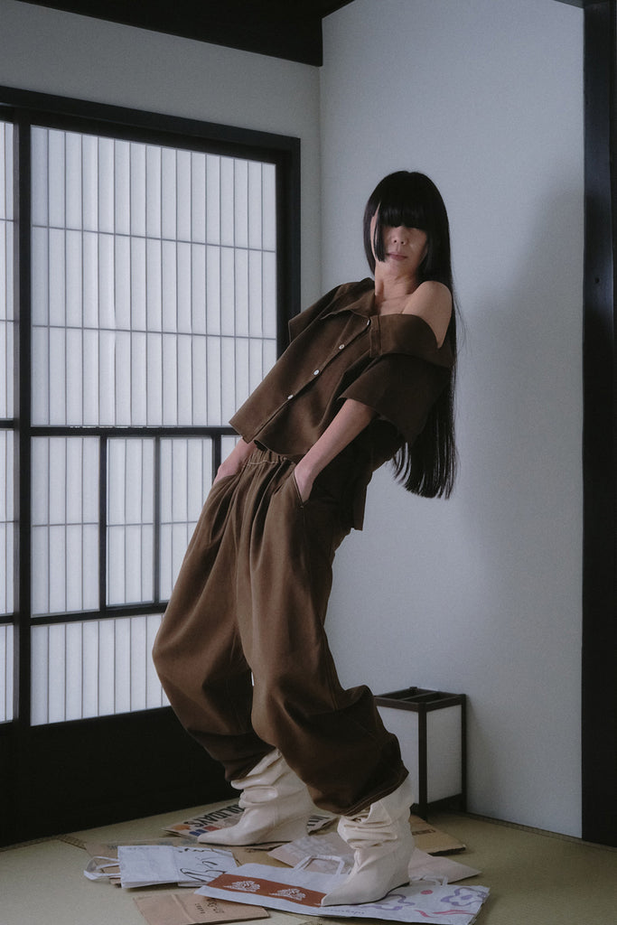 Kaguya Cropped Pants | Cedar - Company Store