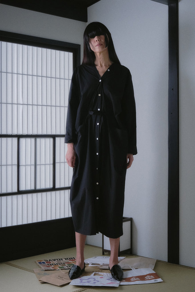 Rutilated Quartz Shirtdress | Black - Company Store