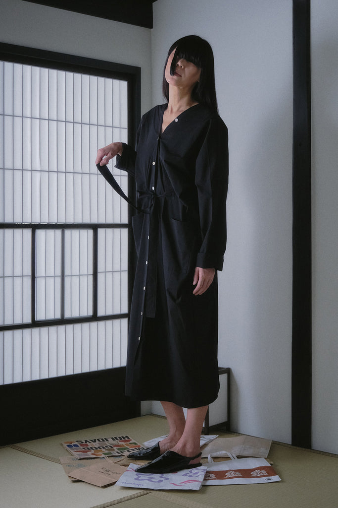 Rutilated Quartz Shirtdress | Black - Company Store