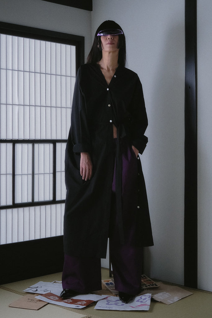 Rutilated Quartz Shirtdress | Black - Company Store