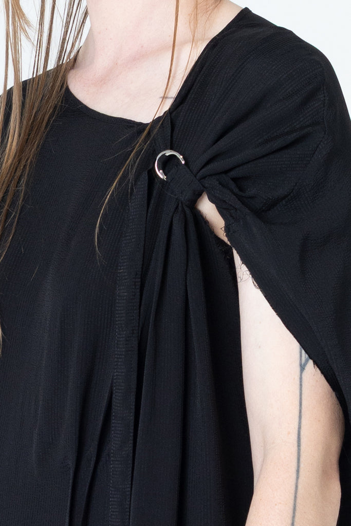 Pinch Tunic | Black Seersucker - Company Store