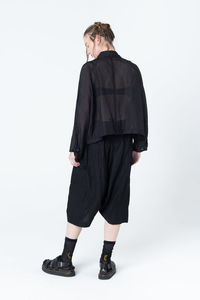Poised Shirt Jacket | Black Dobby - Company Store
