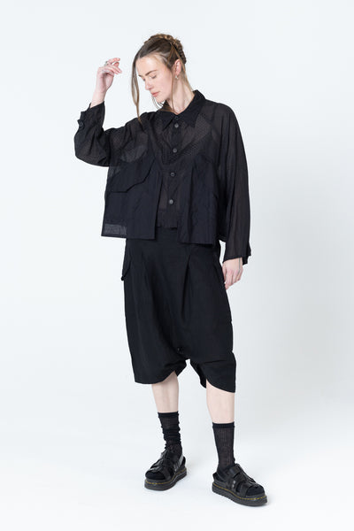 Poised Shirt Jacket | Black Dobby - Company Store