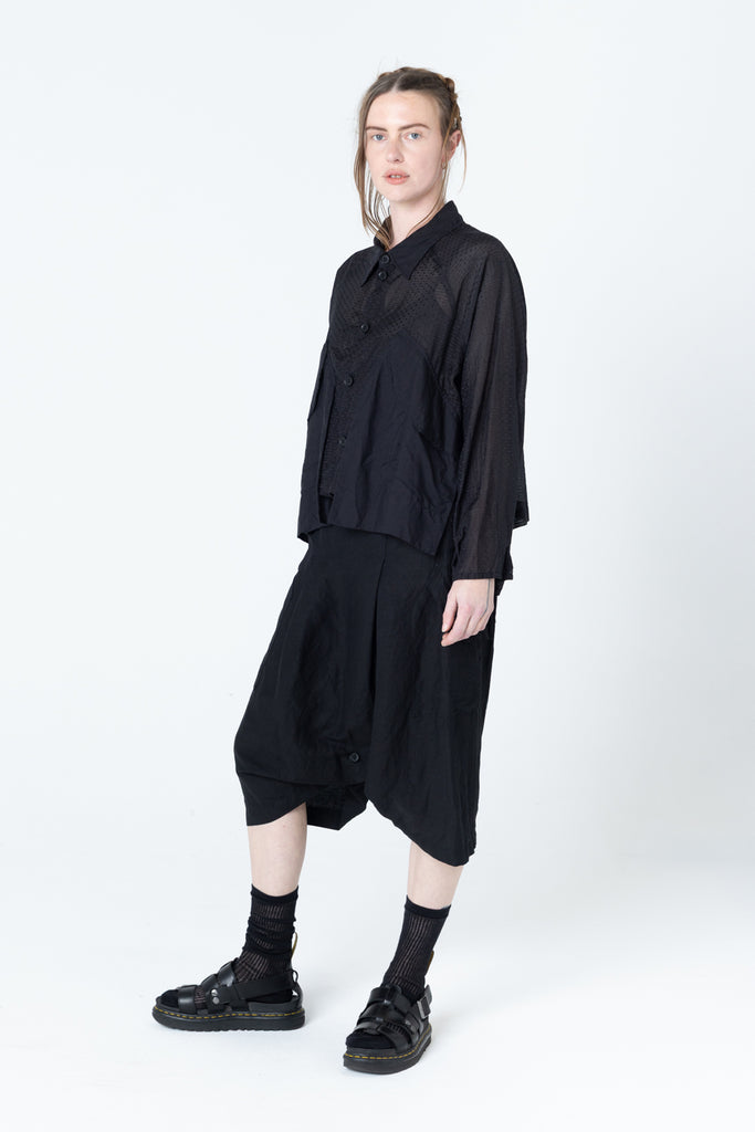 Poised Shirt Jacket | Black Dobby - Company Store
