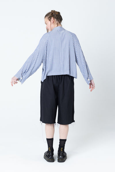 Poised Shirt Jacket | Blue Stripe - Company Store