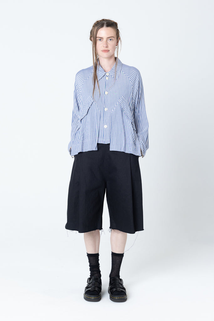 Poised Shirt Jacket | Blue Stripe - Company Store