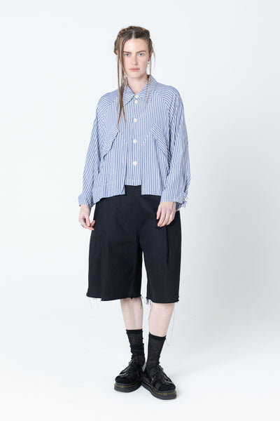 Poised Shirt Jacket | Blue Stripe - Company Store