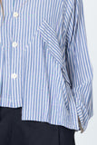 Poised Shirt Jacket | Blue Stripe - Company Store
