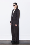 Pinstripe Suit Blazer | Brown Pinstripe