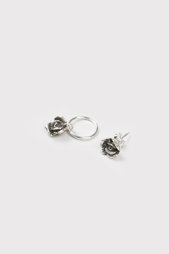 Rose Bud Earrings | Silver