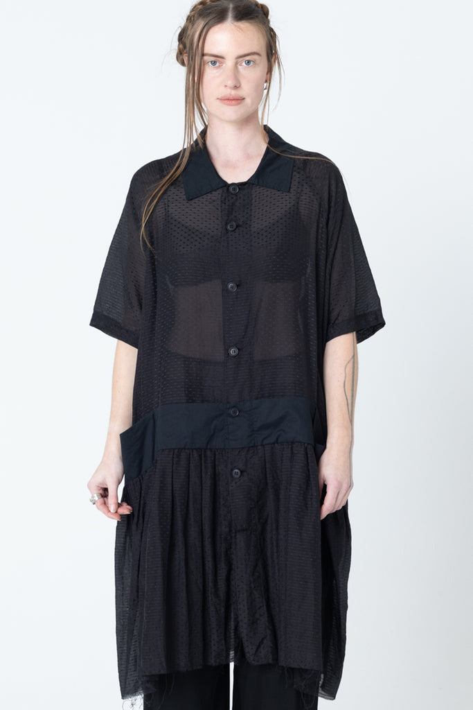 Salon Dress | Black Dobby