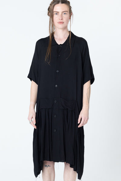 Salon Dress | Black Seersucker - Company Store
