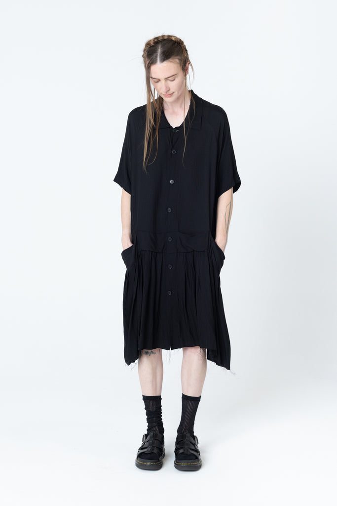 Salon Dress | Black Seersucker - Company Store