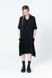Salon Dress | Black Seersucker - Company Store