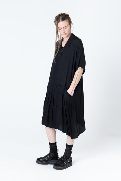 Salon Dress | Black Seersucker - Company Store