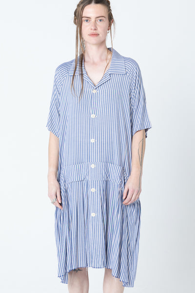 Salon Dress | Blue Stripe - Company Store