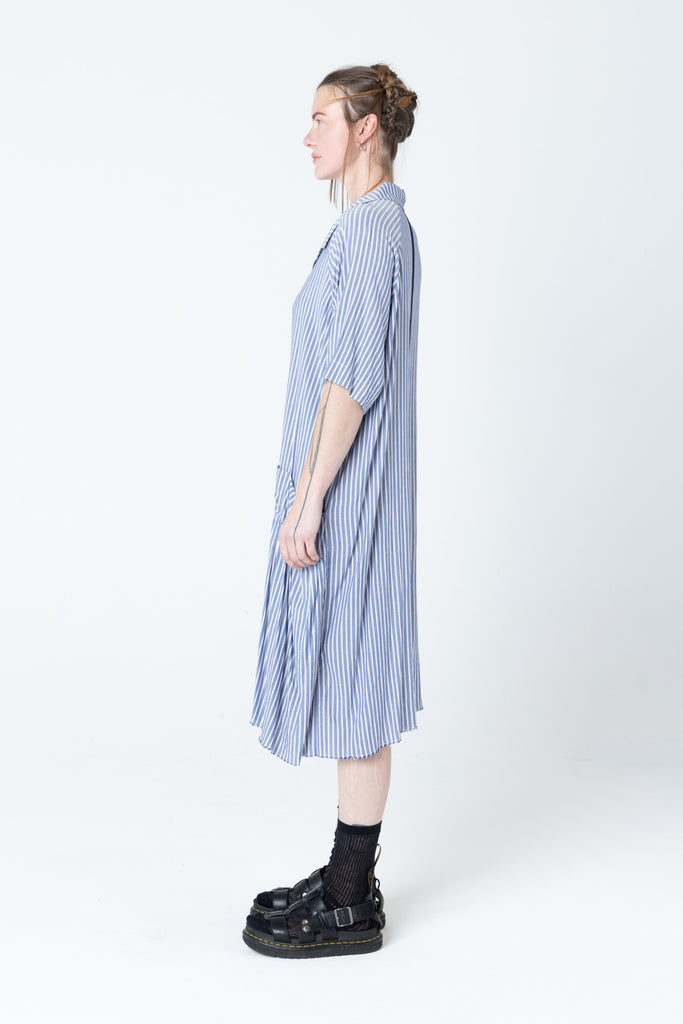 Salon Dress | Blue Stripe - Company Store
