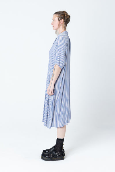 Salon Dress | Blue Stripe - Company Store
