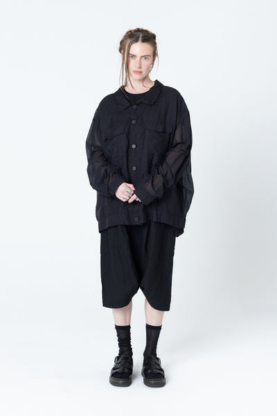 Worker Jacket | Black Sheer