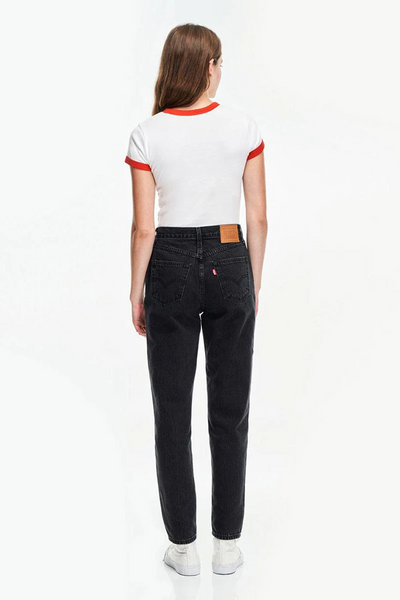 80's Mom Jean | Black Stonewash