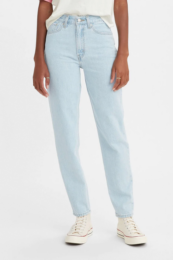 Levi's light sales wash mom jeans