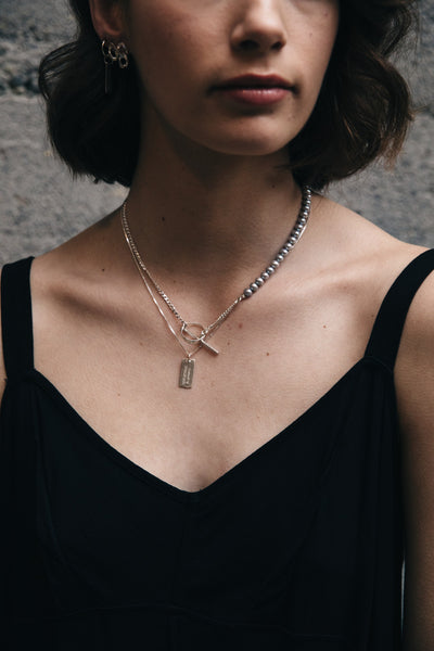 Heritage Tag Necklace | Silver